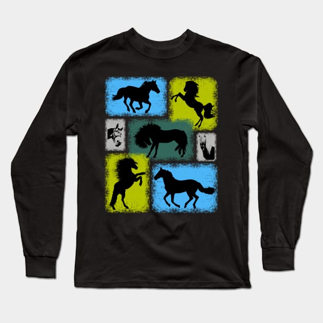 Haflinger Pony Horses Collection Long Sleeve T-Shirt by Primo Style